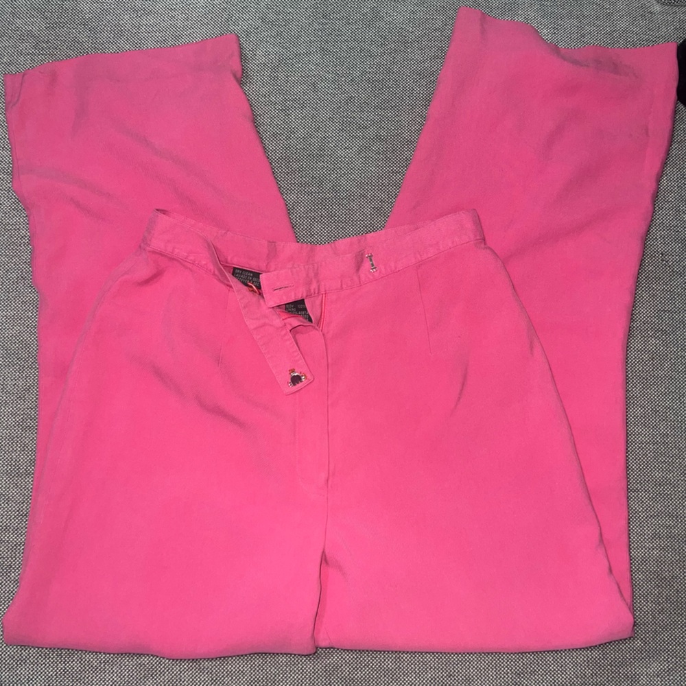 Ralph Lauren Wide Leg Pink Trousers Pant